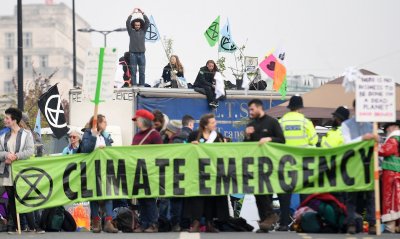 Protestą prieš klimato kaitą Londone