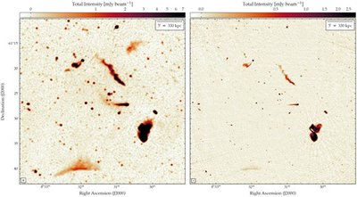 Abell 3266. Christopher Riseley, using data from ASKAP, ATCA, XMM-Newton, and the Dark Energy Survey nuotr.