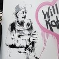 Londono gatvės menininkas sukūrė karalienės grafitį