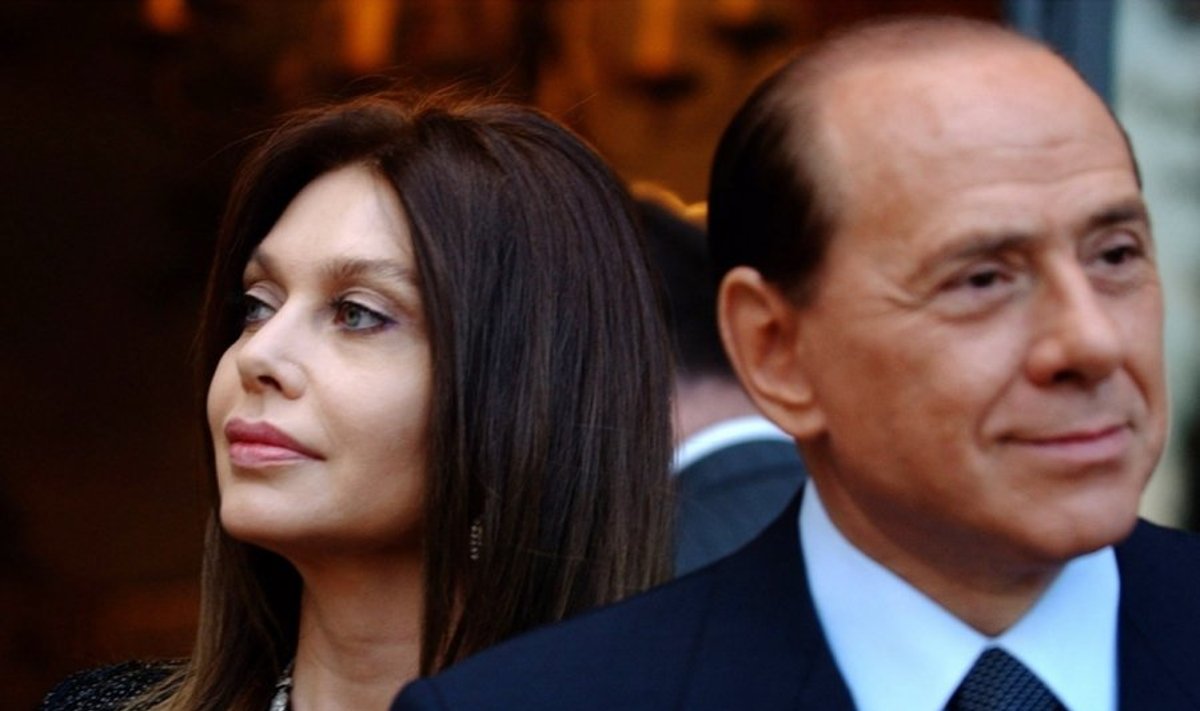 Veronica Lario ir Silvio Berlusconi