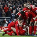Anglijos futbolo čempionate „Liverpool“ klubas po įtikinamos pergalės kyla į antrą vietą