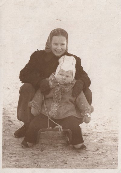 Vytautas Kernagis su sese Rasa