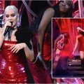 „Brit Awards“ metu atlikėja nukrito nuo laiptų: veriantis skausmas buvo girdimas jos balse, žiūrovai neliko abejingi