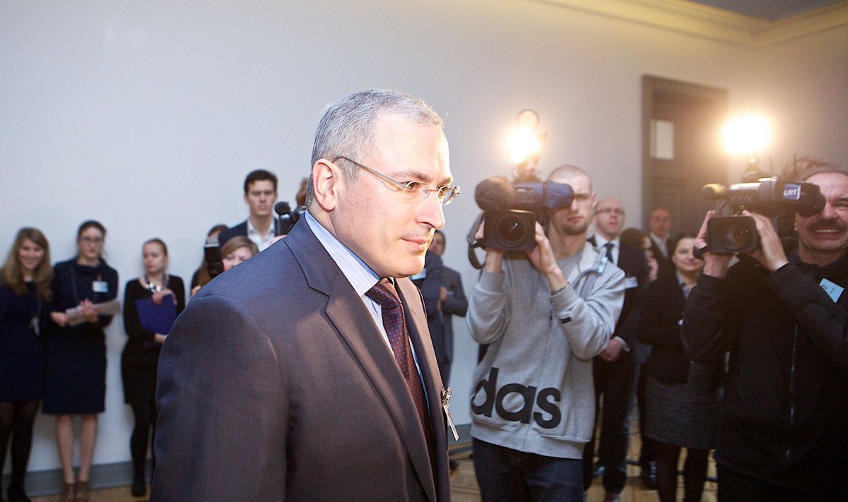 Mikhail Khodorkovsky at the Vilnius Russia Forum two years ago