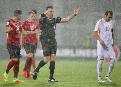 Nutrauktos Albanijos ir Makedonijos rinktinių rungtynės