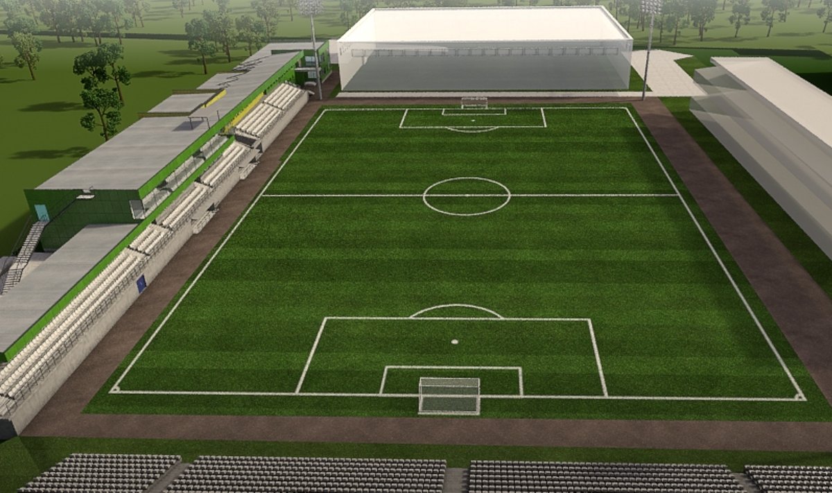 LFF stadiono Vilniuje vizualizacija
