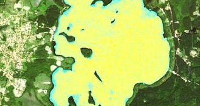 Platelių ežeras iš kosmoso