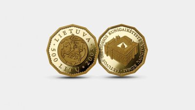 500 litų auksinės monetos