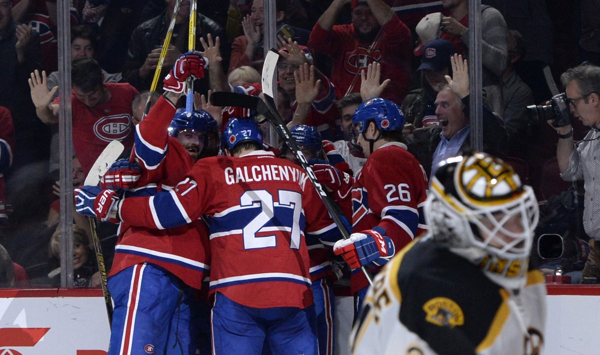 "Canadiens" ledo ritulininkai džiaugiasi