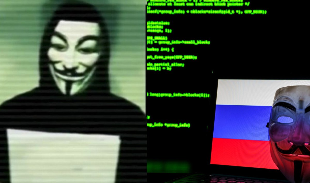 Anonymous skelbia karą Vakarų įmonėms, kurios liko Rusijos rinkoje.