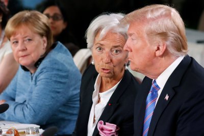 Angela Merkel, Christine Lagarde, Donaldas Trumpas