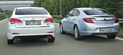 Opel Insignia prieš Hyundai i40