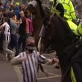 Britanijoje futbolo aistruolis pateko į kalėjimą už tai, kad smogė policijos žirgui