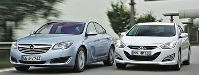 Opel Insignia prieš Hyundai i40