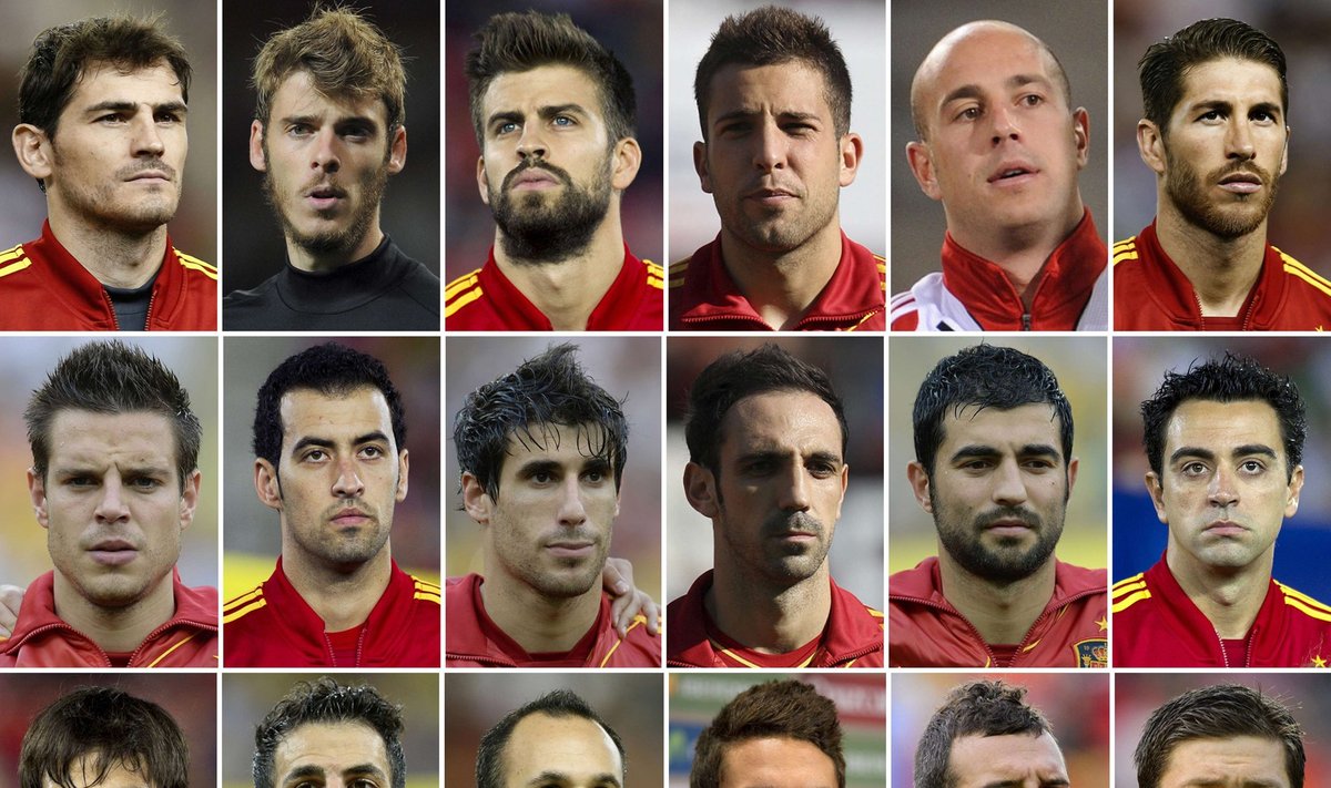 Galutinė Ispanijos futbolo rinktinės sudėtis