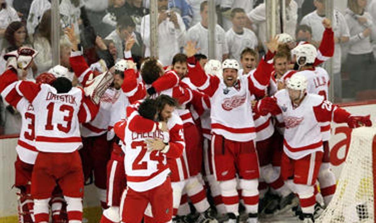 Detroito "Red Wings" ledo ritulininkai - NHL čempionai