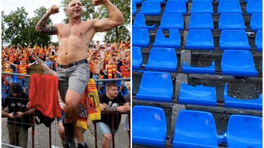 Поляки разгромили не только чемпионов Литвы, но и их стадион