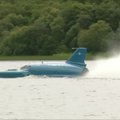 Campbello hidroplanas po daugiau nei 50 metų grįžo į Škotijos Fado ežerą