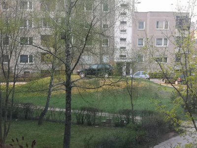 Automobilis žalioje zonoje prie S. Stanevičiaus g. 64 namo Vilniuje