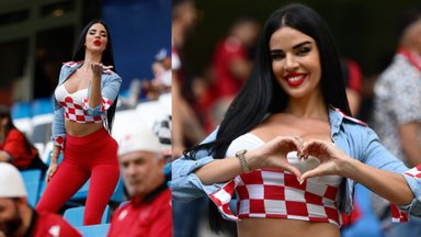 Seksualiausia kroatų futbolo fanė sulaukė komentatorių įniršio: slėpk krūtinę, nes žaidėjai nesusikaupia