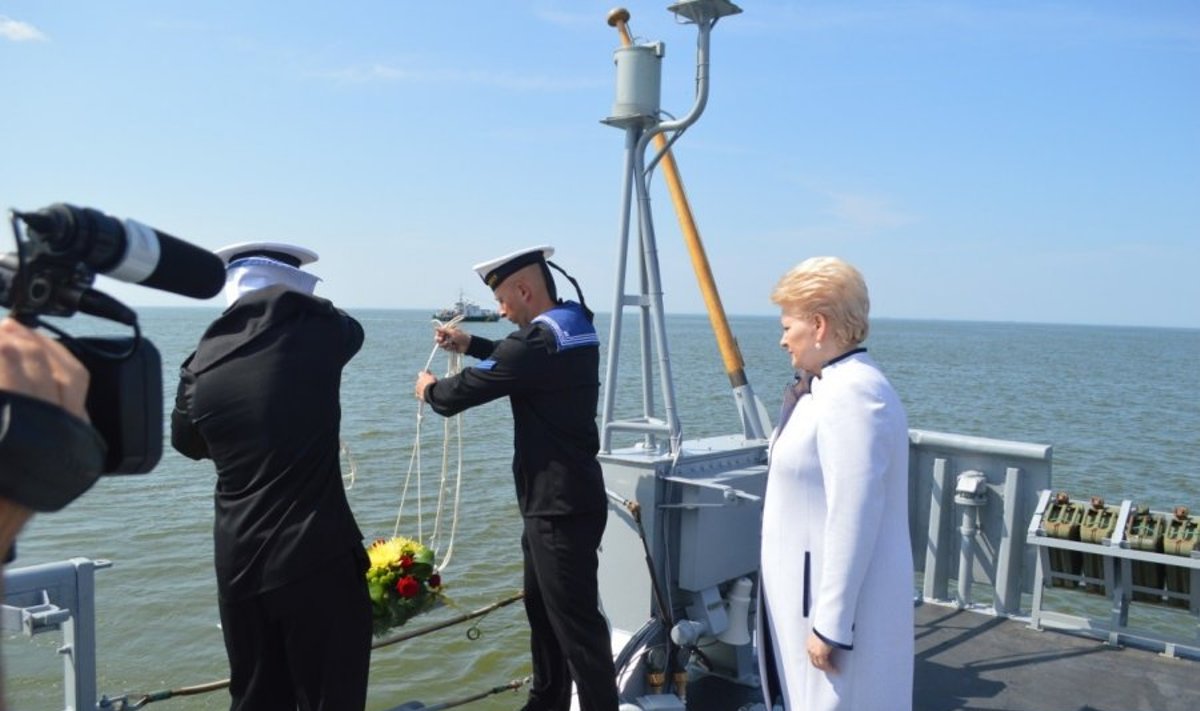Žuvusiųjų jūroje pagerbimo ceremonija