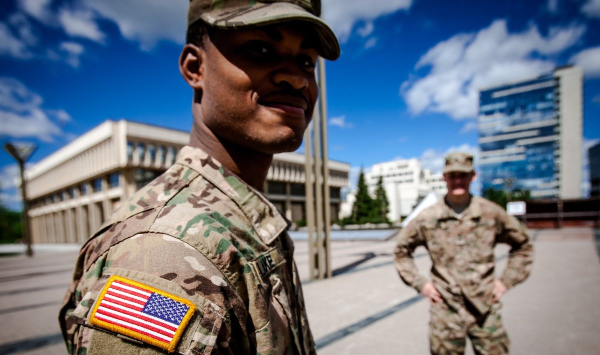 US soldiers in Vilnius