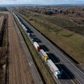 Derybos žlugo: Lenkijos sunkvežimių vairuotojai toliau blokuoja eismą Ukrainos pasienyje