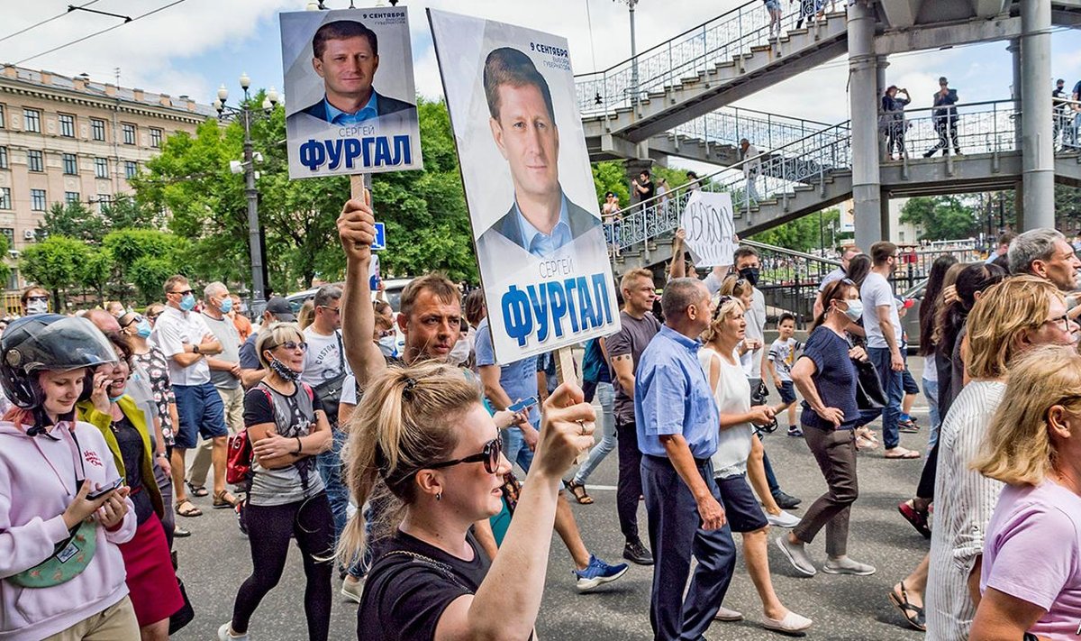 Protestai Chabarovske