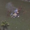 Brazilijos televizija nufilmavo kolegų sraigtasparnio katastrofą
