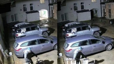 Vaizdo kameros užfiksavo iš kiemo sprunkantį vagį: gyventojai bijo ką nors palikti automobilyje