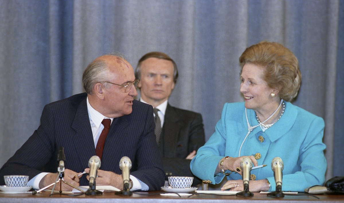Margaret Thatcher ir Michailas Gorbačiovas