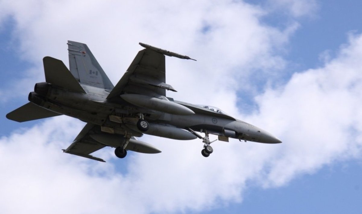 Kanados karališkųjų oro pajėgų naikintuvas F-18 „Hornet“, A. Gedrimo nuotr. 
