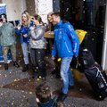 Vilniaus oro uoste sutiktas iš Dakaro grįžęs Vaidotas Žala