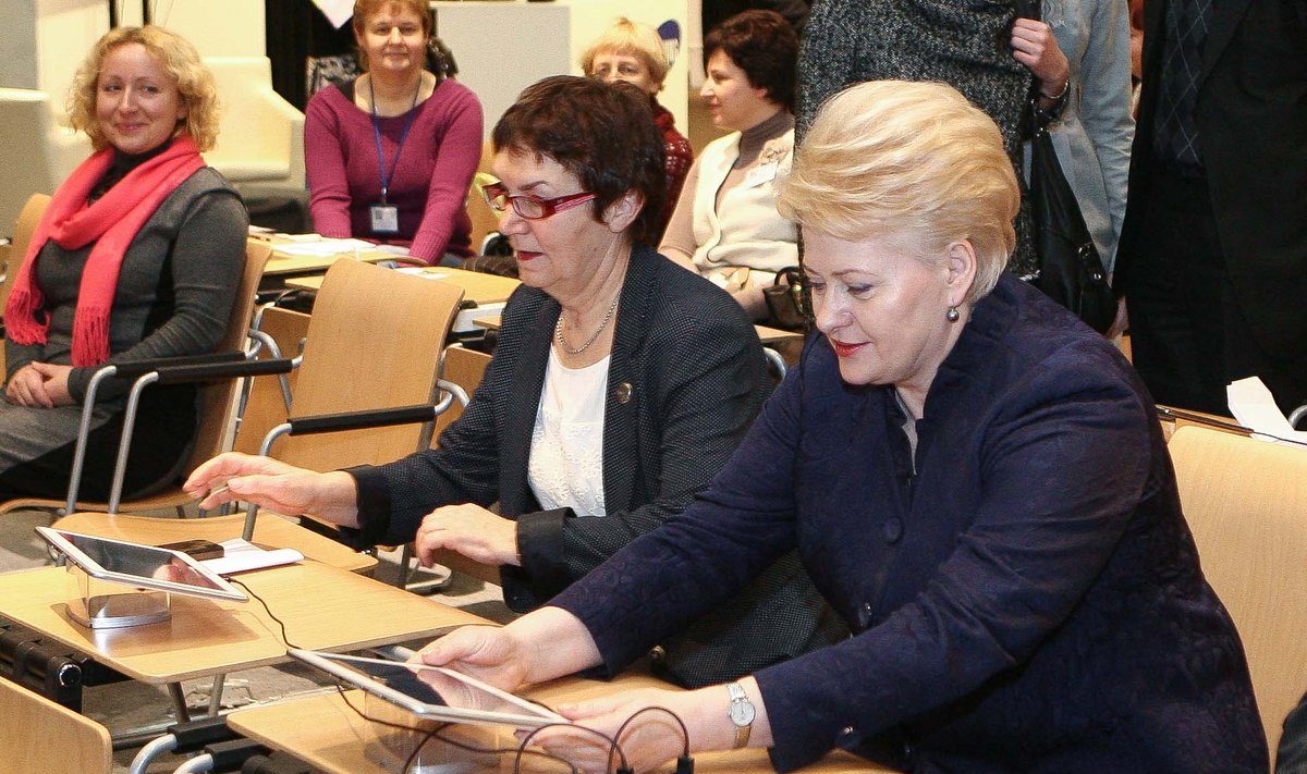 Virginija Būdienė and President Dalia Grybauskaitė