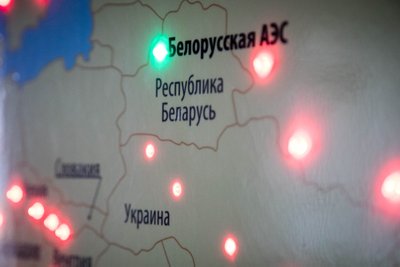 Astravo AE žemėlapyje