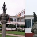 Netikėta: atsirado iš Miltinio gimnazijos kiemo pavogta skulptūra
