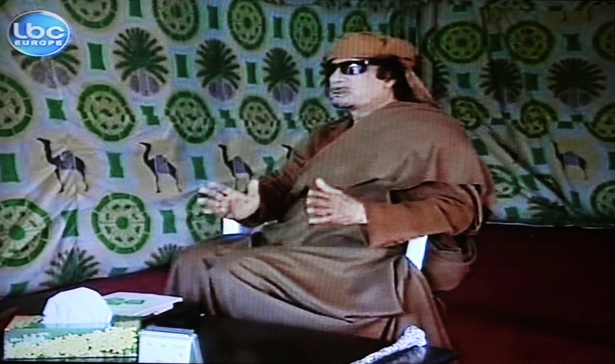 Libijos lyderis M. Gaddafi