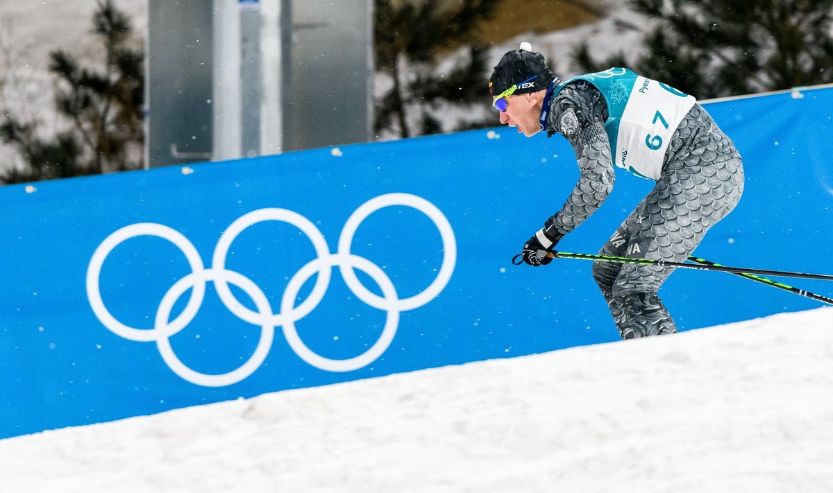 Pjongčango olimpiada: sprintas klasikiniu slidinėjimo stiliumi. Modestas Vaičiulis ir Mantas Strolia