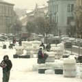 Vilniaus Rotušės aikštėje gimsta „Ledinis barokas“
