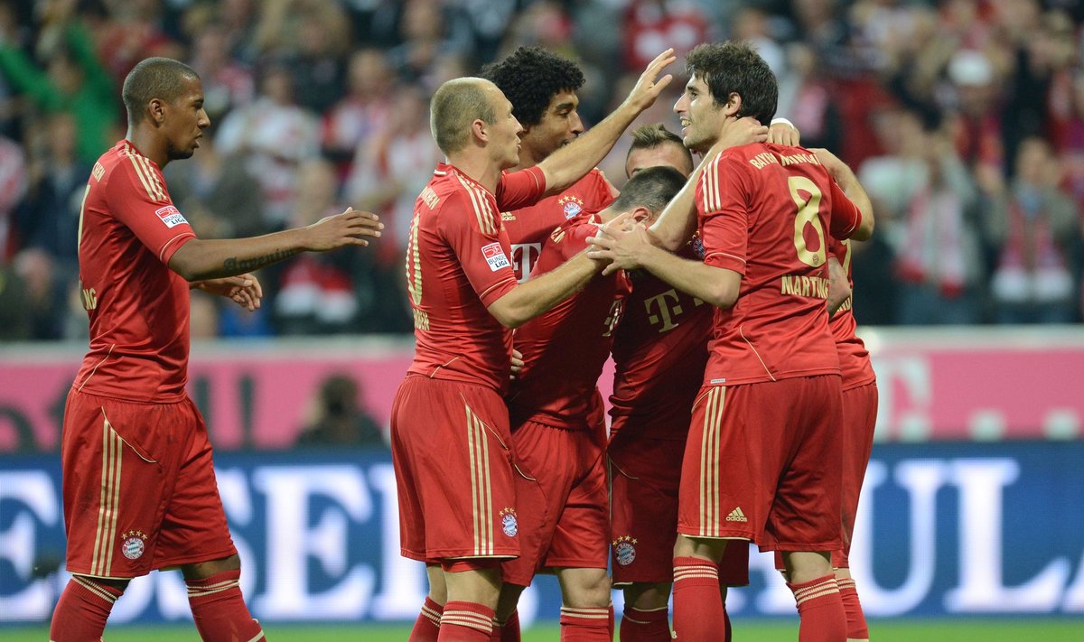 "Bayern" futbolininkai džiaugiasi 