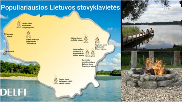 Planas savaitgaliui: populiariausios stovyklavietės Lietuvoje