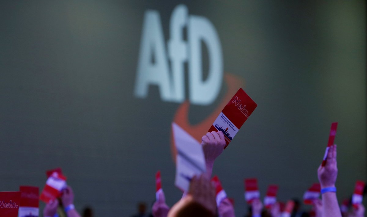 AfD partijos suvažiavimas Augsburge