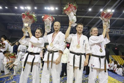 Pasaulio kiokušin karatė čempionato kovos dėl medalių (Foto: Jonas Pivoriūnas)