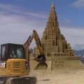 Entuziastai tikisi pagerinti didžiausios smėlio pilies rekordą