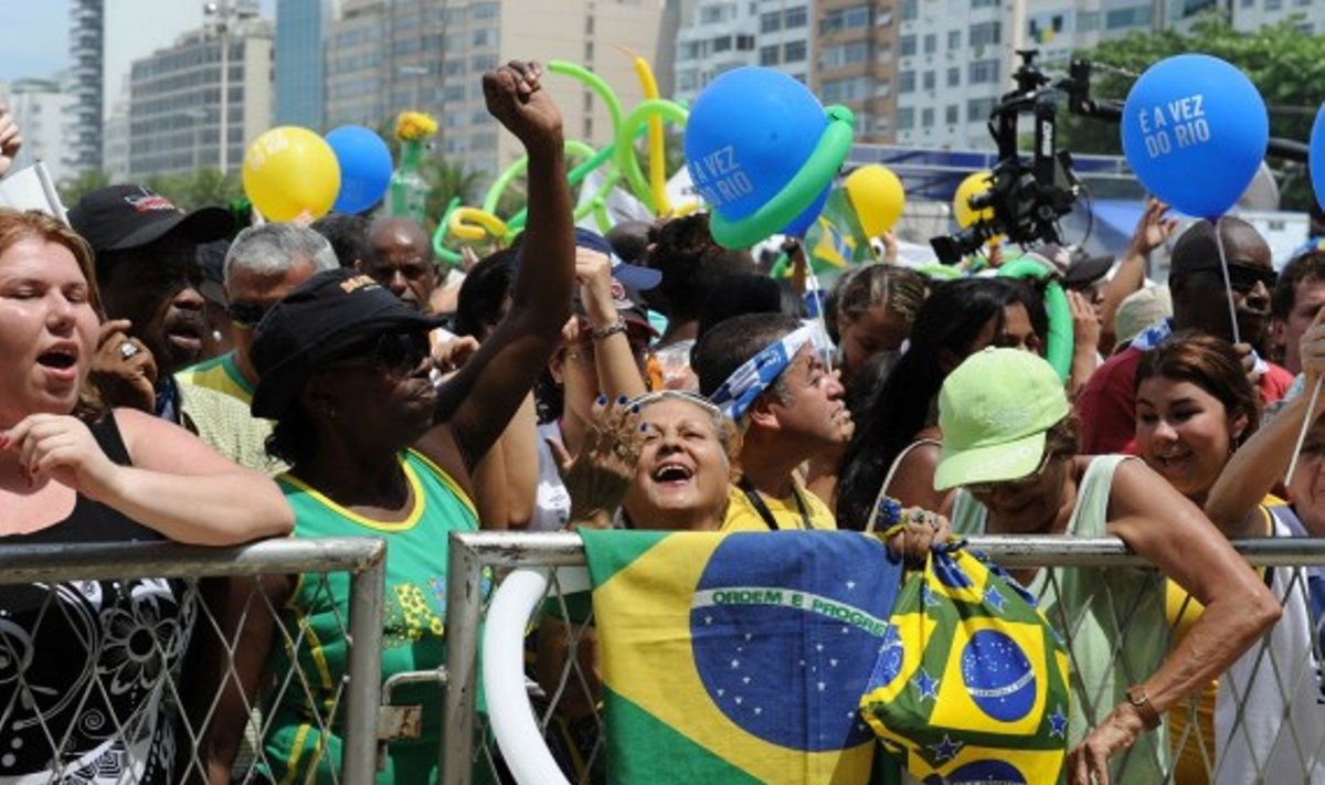 Rio De Ženeiro gyventojai džiaugiasi TOK sprendimu