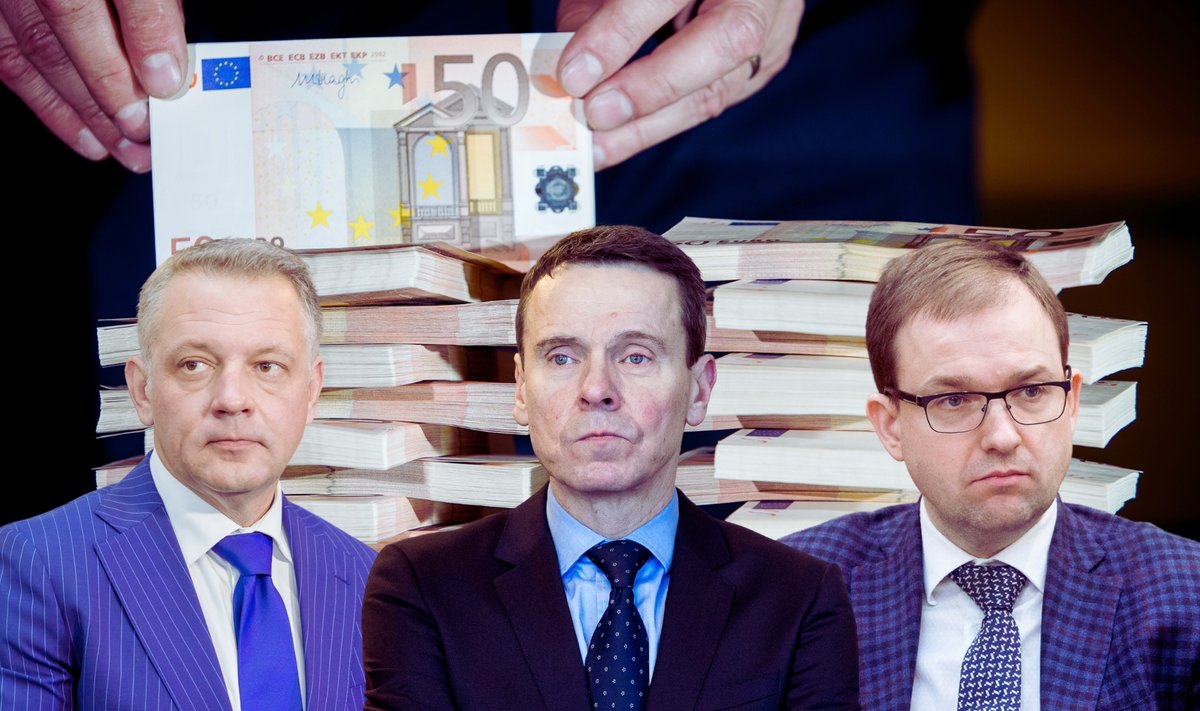 Politinės korupcijos byloje realią laisvės atėmimo gavę Raimondas Kurlianskis, Eligijus Masiulis, Vytautas Gapšys. 