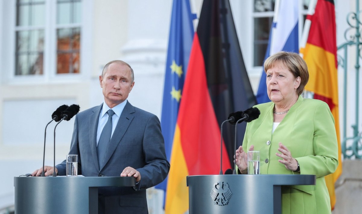 V. Putinas ir A. Merkel