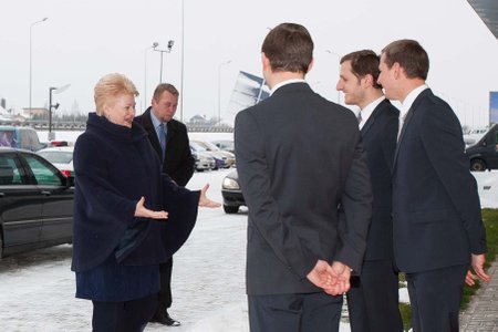 Dalia Grybauskaitė ir broliai Vizbarai