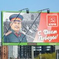 Rusijos miestą papuošė Stalino plakatai