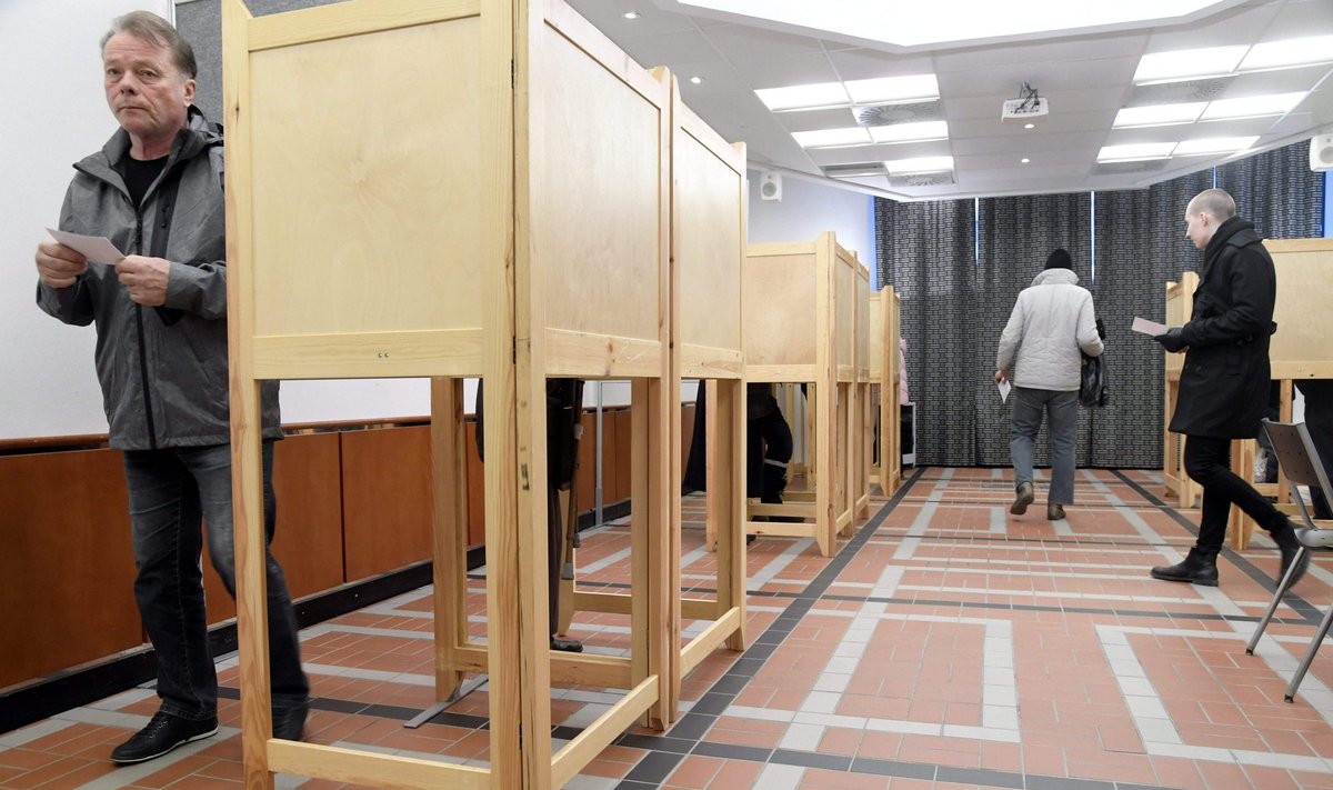 Suomijoje vyksta parlamento rinkimai